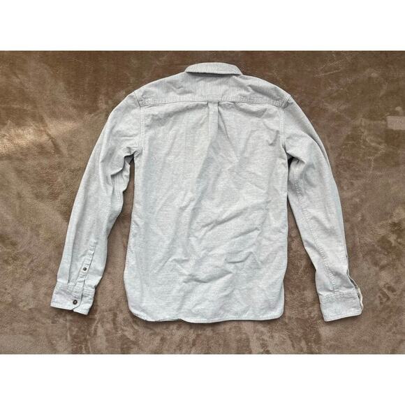 Burton Willow Flannel Shirt Light Gray Men’s Size Medium - Picture 2 of 6